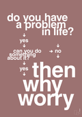 plakat: why worry - plum-Charts-A1two3