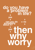 plakat: why worry - rumba orange-Charts-A1two3