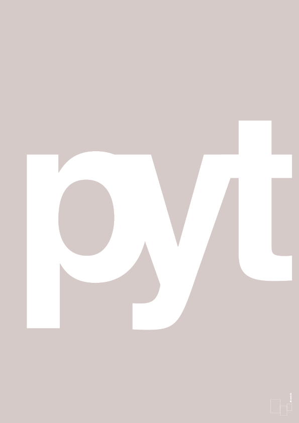 plakat: pyt - broken beige-Retro-A1two3
