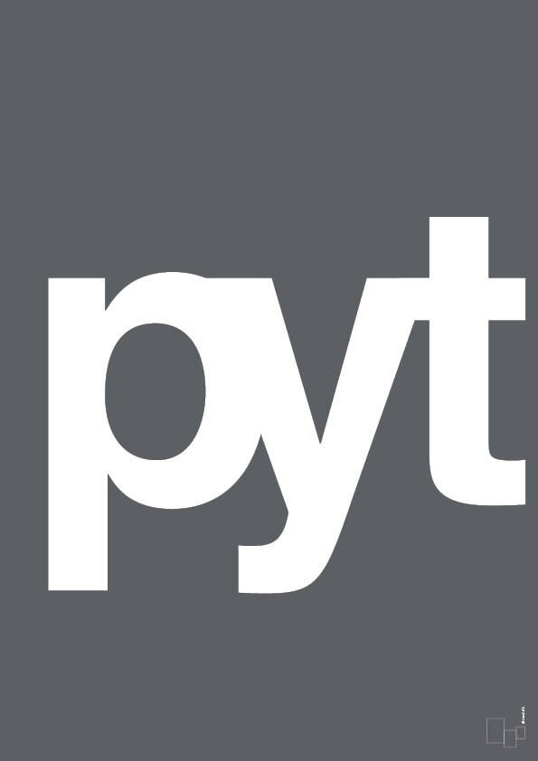 plakat: pyt - graphic charcoal-Retro-A1two3
