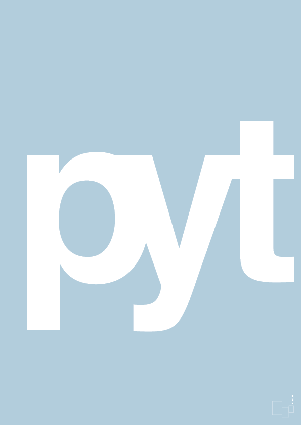 plakat: pyt - heavenly blue-Retro-A1two3