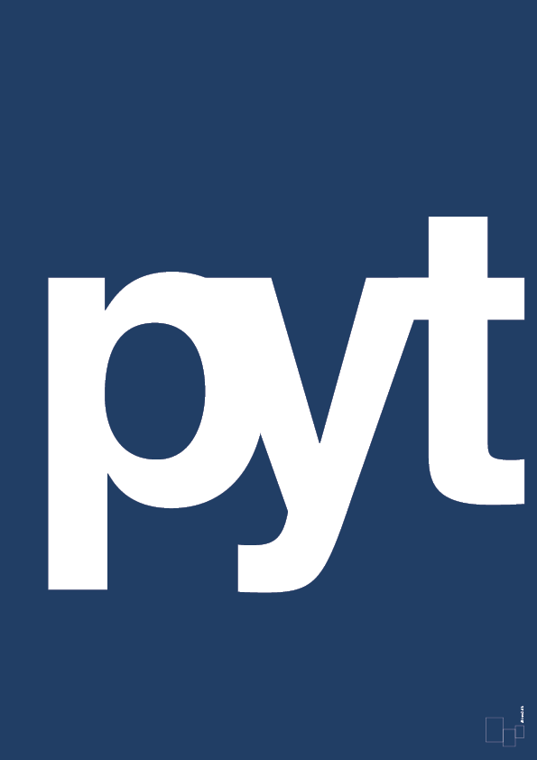 plakat: pyt - lapis blue-Retro-A1two3