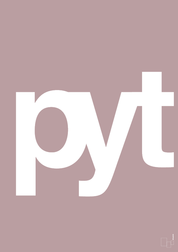plakat: pyt - light rose-Retro-A1two3