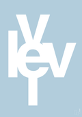 plakat: lev vel - heavenly blue-Retro-A1two3