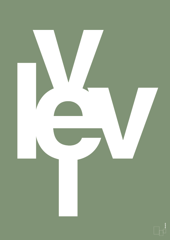 plakat: lev vel - jade-Retro-A1two3