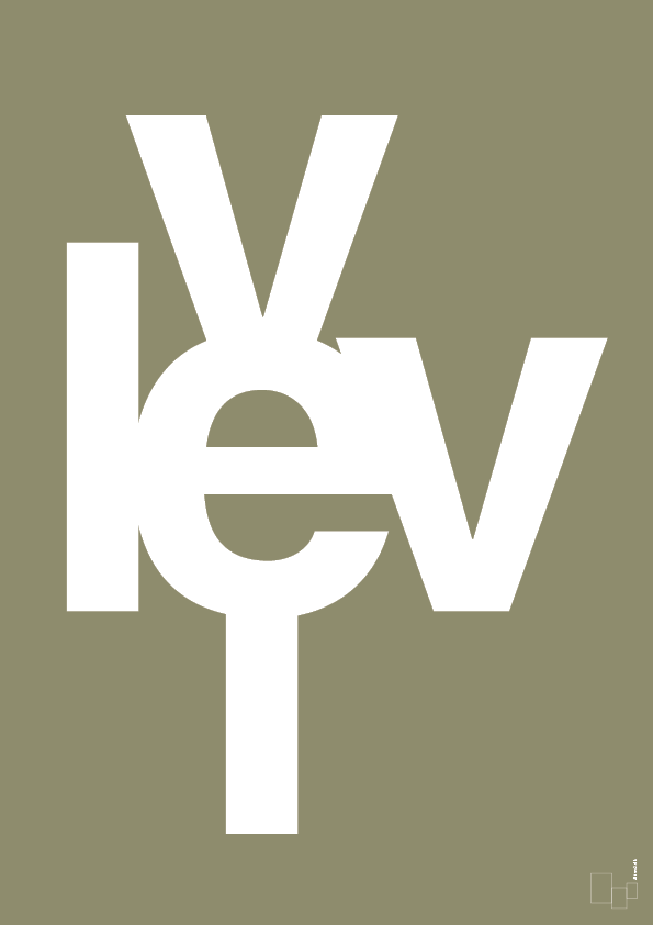 plakat: lev vel - misty forrest-Retro-A1two3