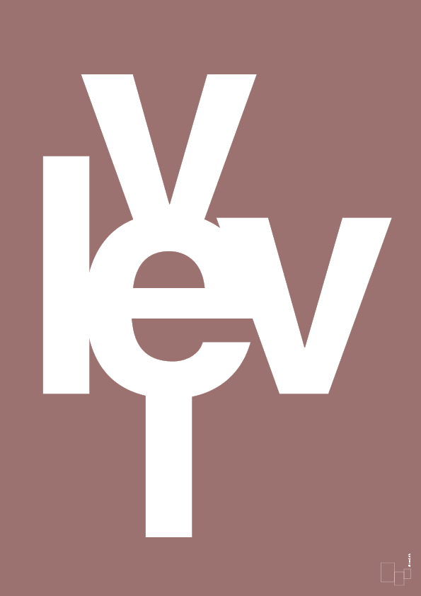 plakat: lev vel - plum-Retro-A1two3