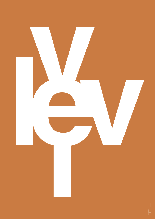 plakat: lev vel - rumba orange-Retro-A1two3