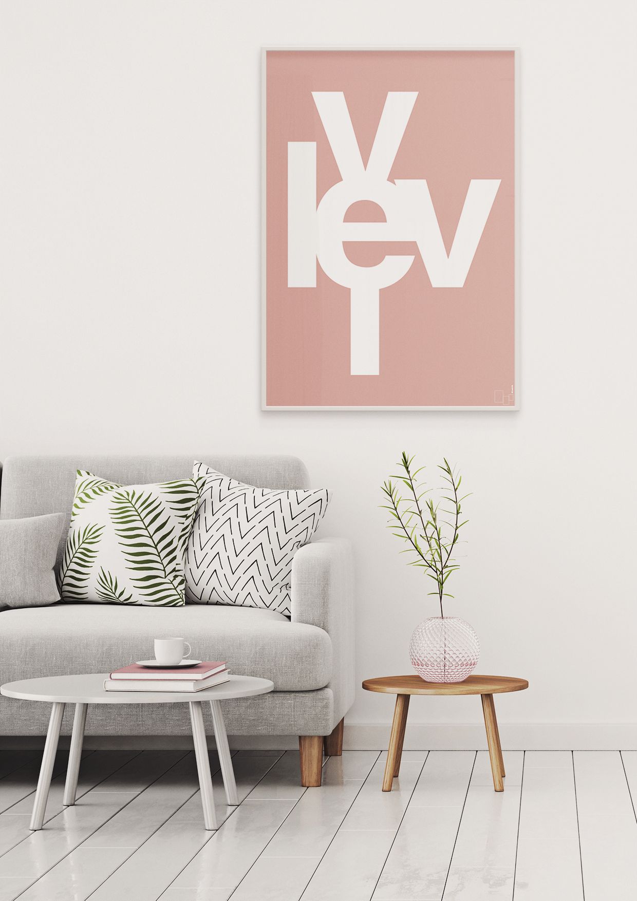 plakat: lev vel - light rose-Retro-A1two3