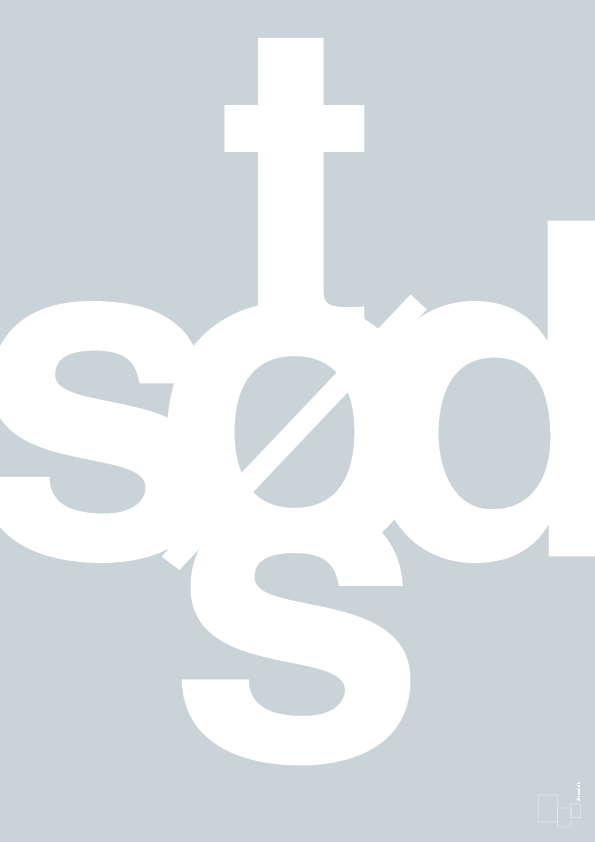 plakat: sød tøs - light drizzle-Retro-A1two3