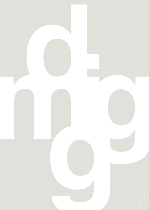 plakat: dig mig - painters white-Retro-A1two3