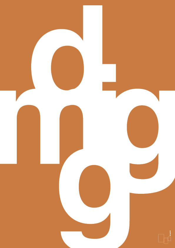 plakat: dig mig - rumba orange-Retro-A1two3