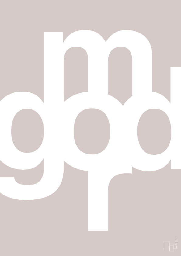 plakat: god mor - broken beige-Retro-A1two3