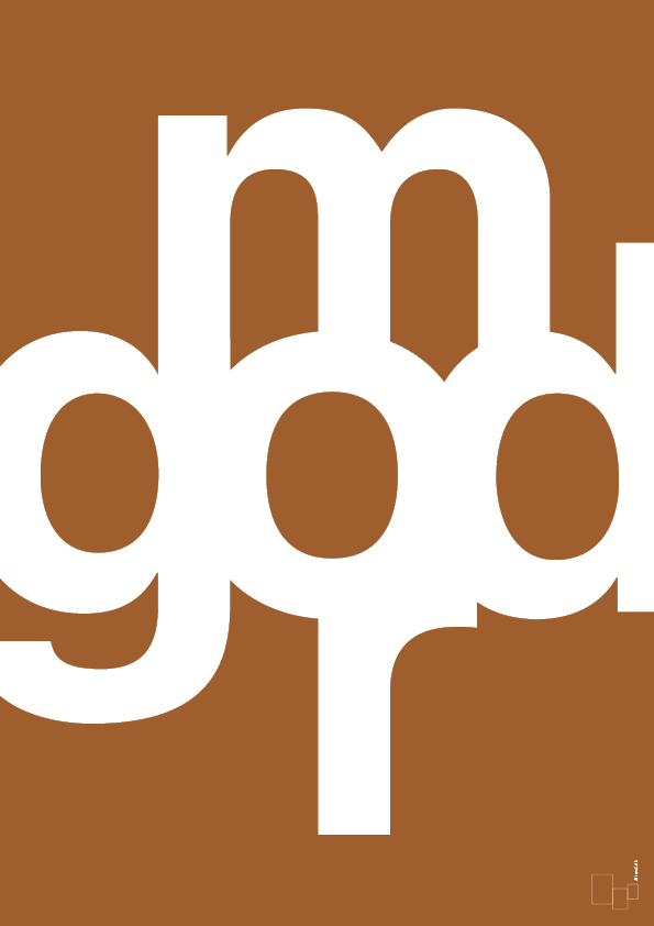 plakat: god mor - cognac-Retro-A1two3