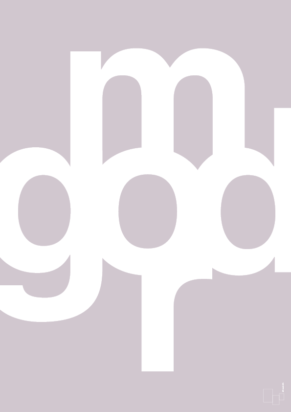 plakat: god mor - dusty lilac-Retro-A1two3