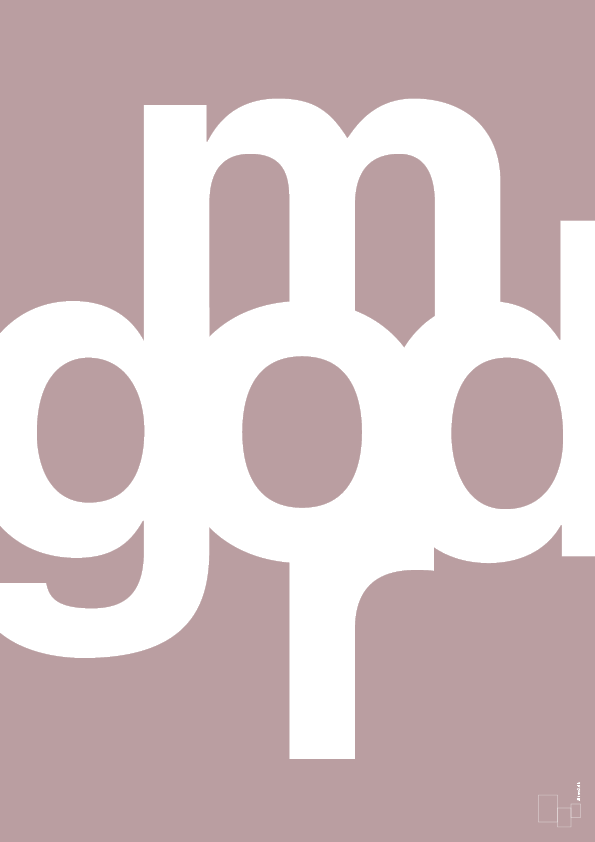 plakat: god mor - light rose-Retro-A1two3
