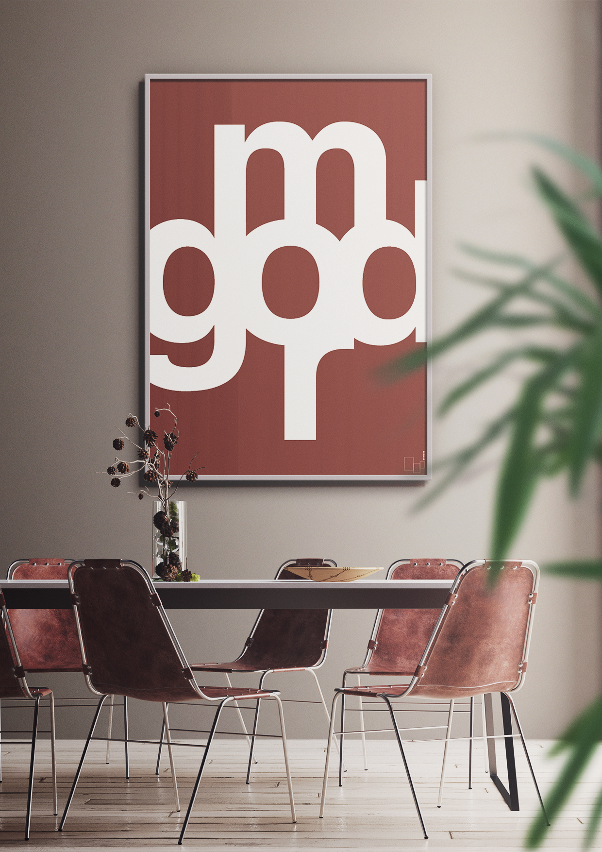 plakat: god mor - graphic charcoal-Retro-A1two3