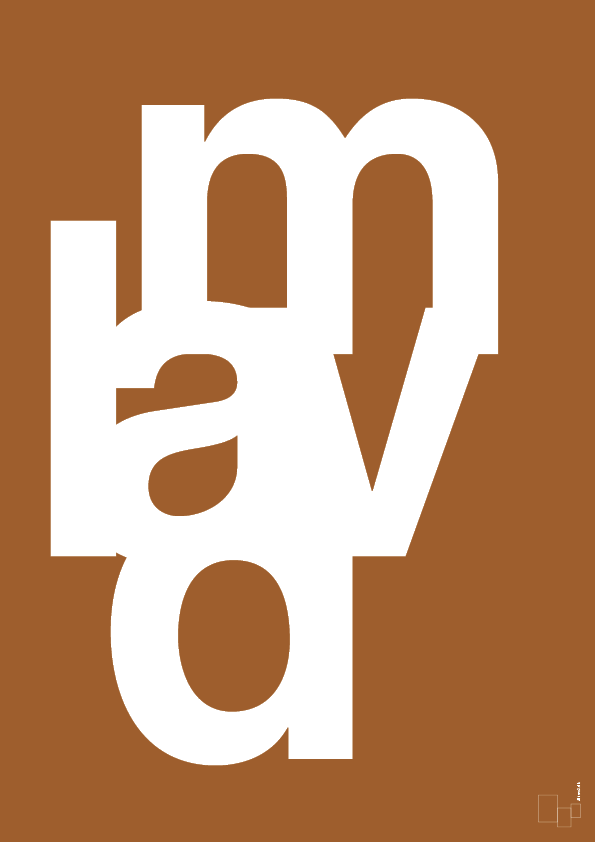 plakat: lav mad - cognac-Retro-A1two3
