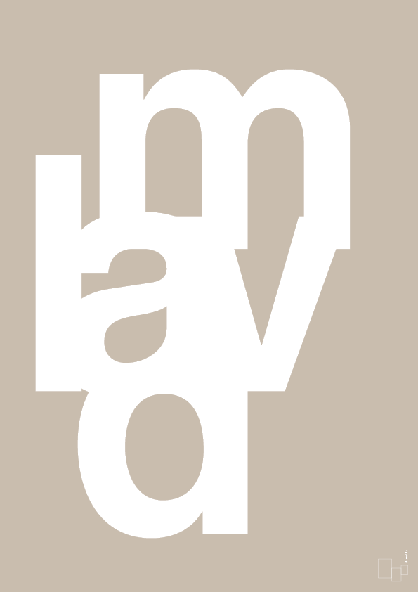 plakat: lav mad - creamy mushroom-Retro-A1two3