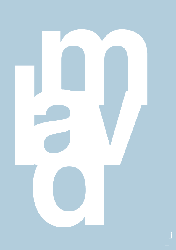 plakat: lav mad - heavenly blue-Retro-A1two3