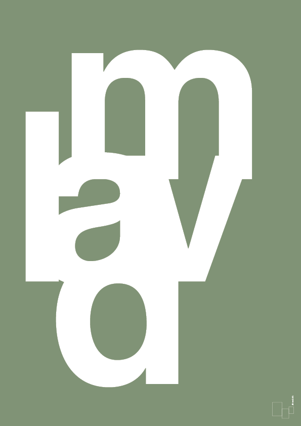 plakat: lav mad - jade-Retro-A1two3