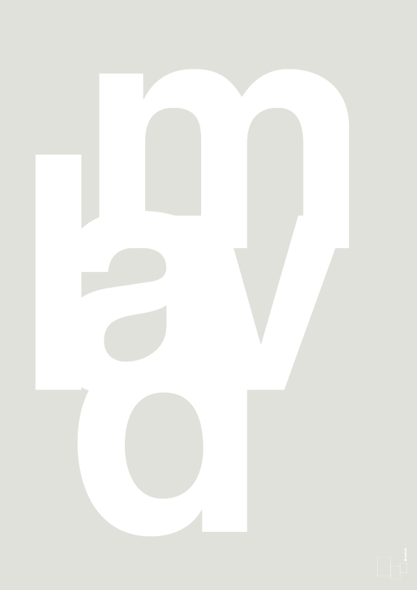 plakat: lav mad - painters white-Retro-A1two3