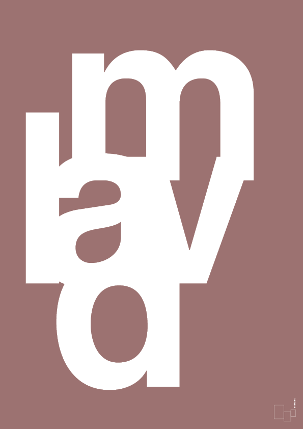 plakat: lav mad - plum-Retro-A1two3
