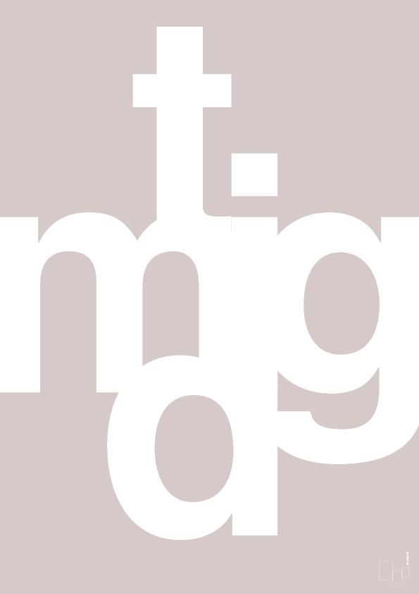 plakat: mig tid - broken beige-Retro-A1two3