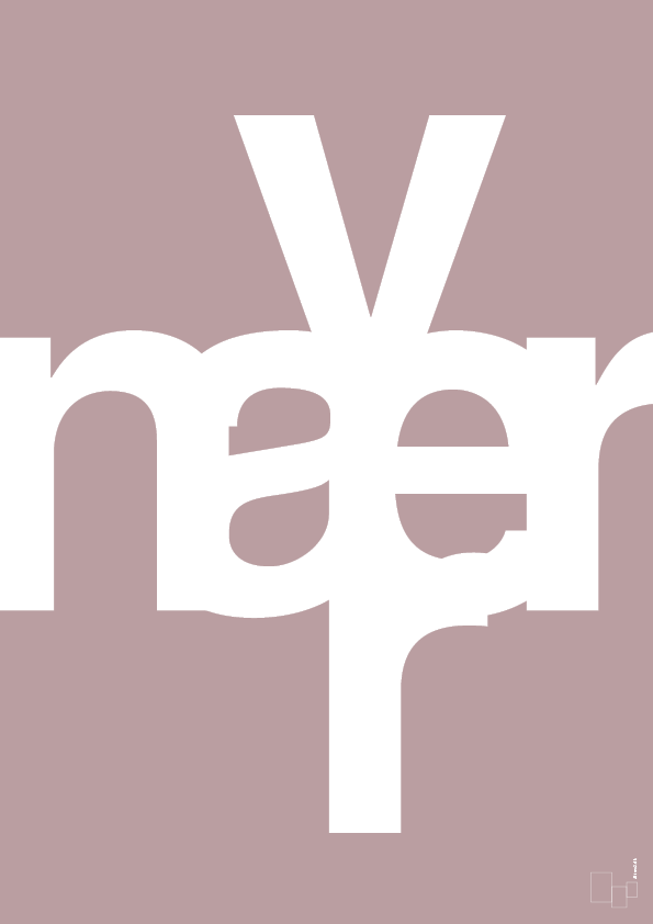 plakat: nær vær - light rose-Retro-A1two3
