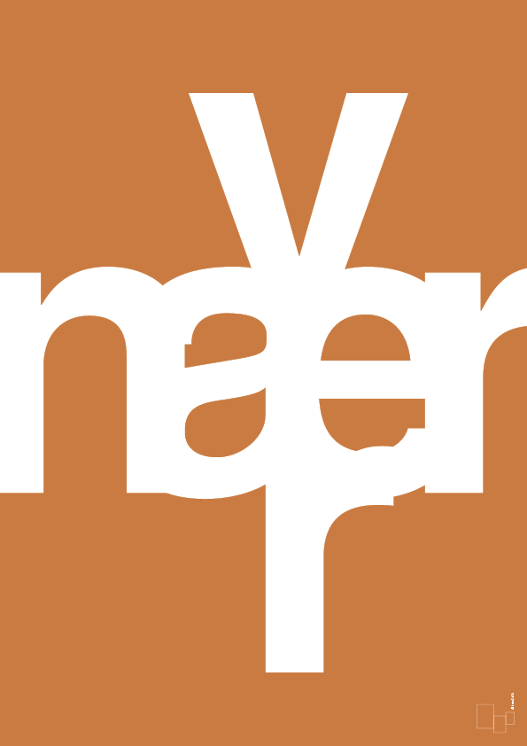 plakat: nær vær - rumba orange-Retro-A1two3