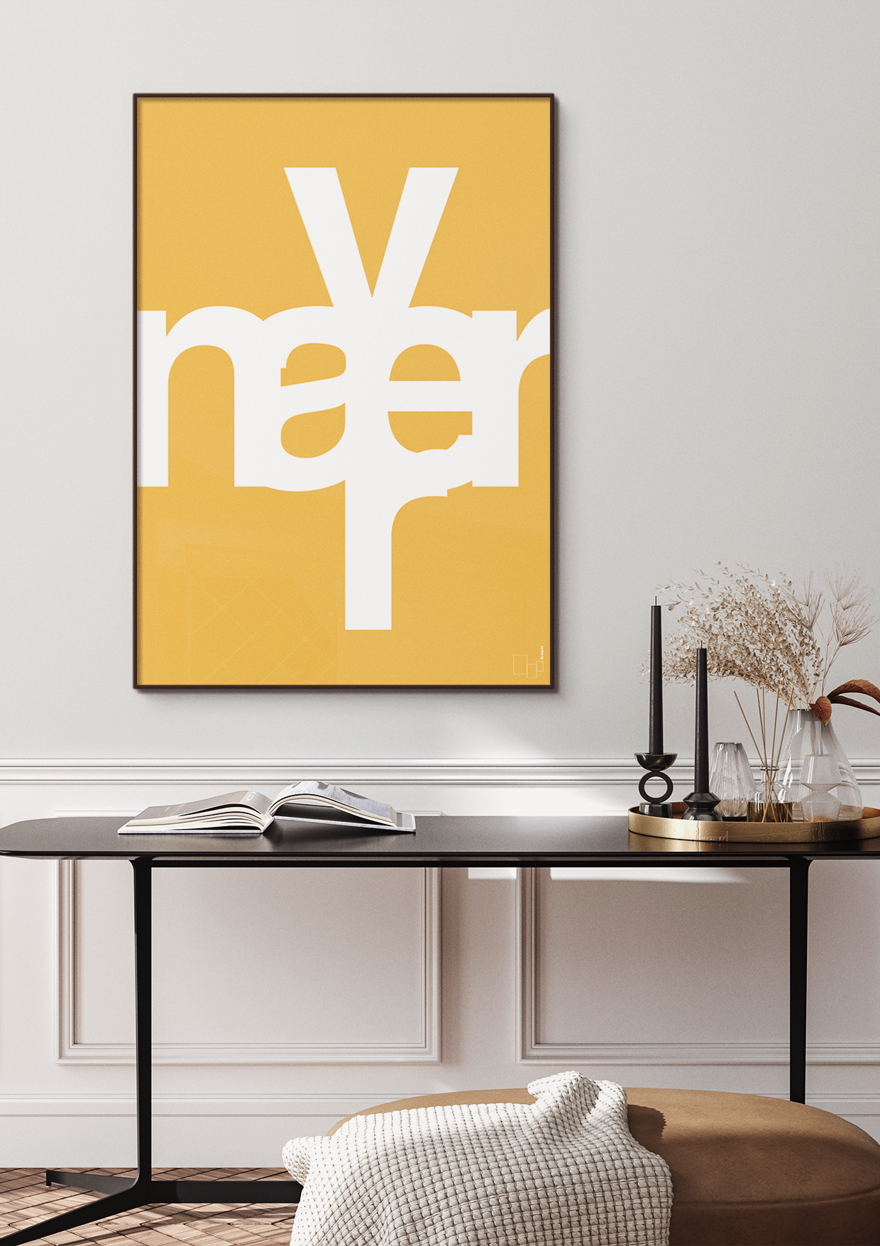 plakat: nær vær - creamy mushroom-Retro-A1two3