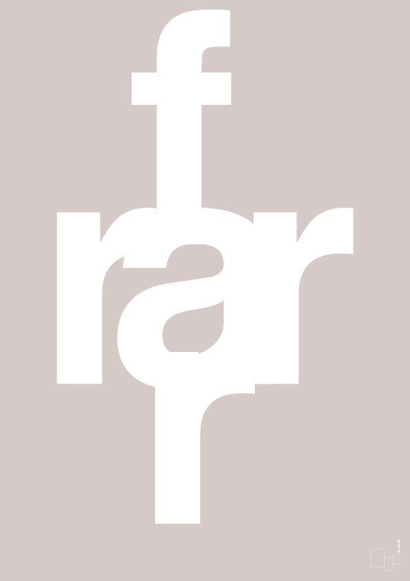 plakat: rar far - broken beige-Retro-A1two3