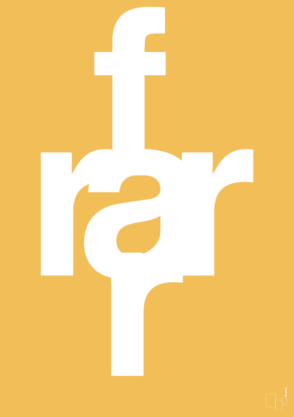 plakat: rar far - honeycomb-Retro-A1two3