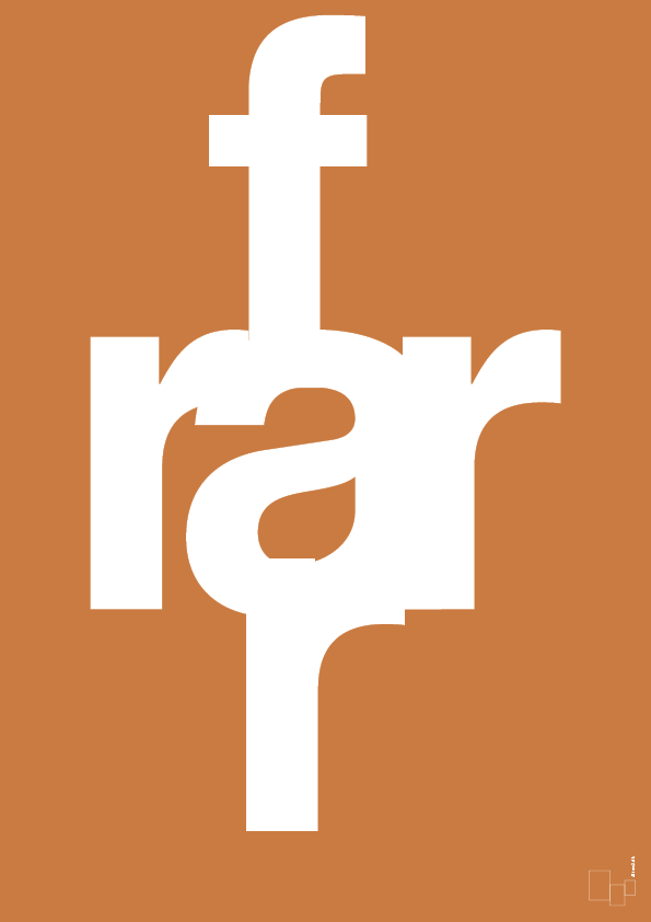 plakat: rar far - rumba orange-Retro-A1two3