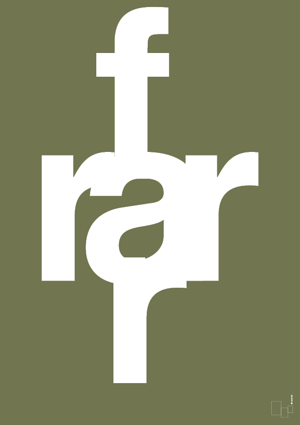 plakat: rar far - secret meadow-Retro-A1two3