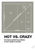 plakat: hot crazy matrix - battleship gray-Charts-A1two3