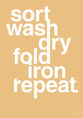 plakat: laundry repeat - charismatic-Livet-A1two3