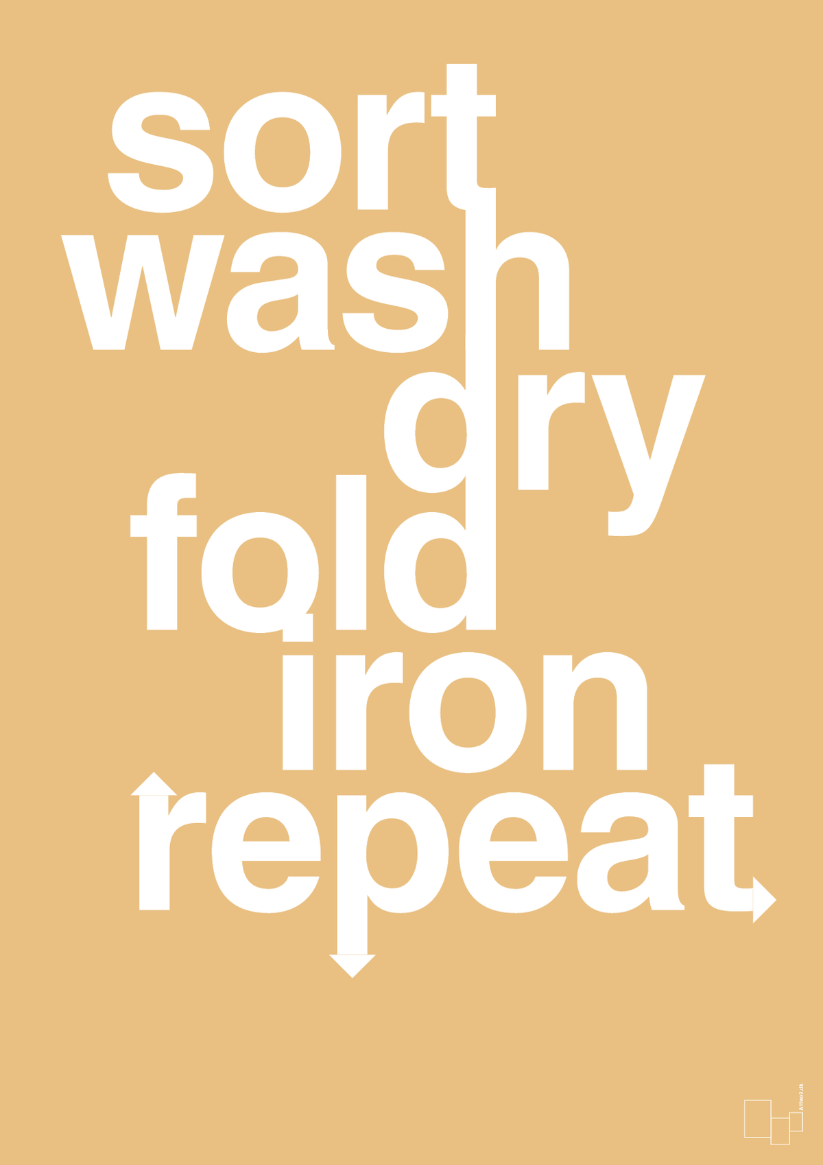 plakat: laundry repeat - charismatic-Livet-A1two3