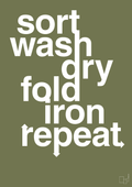 plakat: laundry repeat - secret meadow-Livet-A1two3