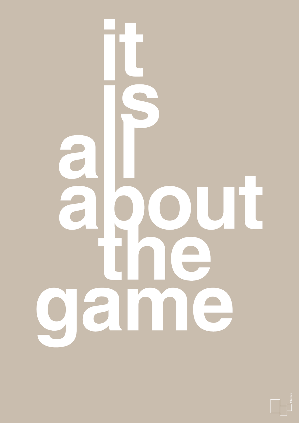 plakat: it is all about the game - creamy mushroom-Gaming-A1two3