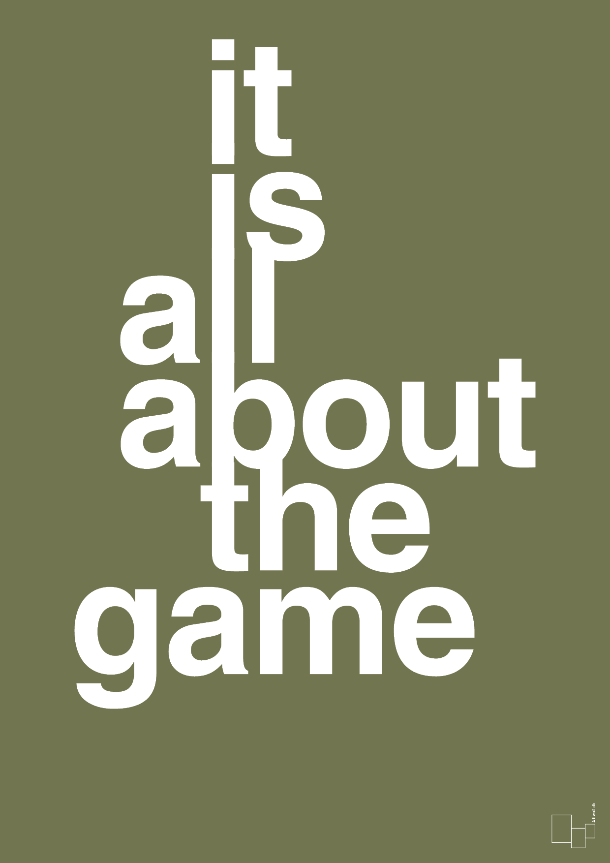 plakat: it is all about the game - secret meadow-Gaming-A1two3