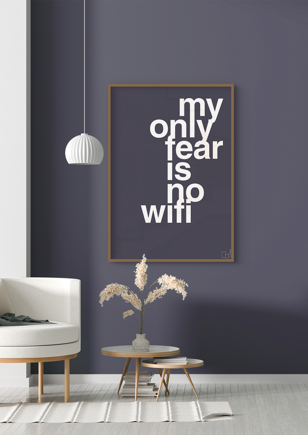 plakat: my only fear is no wifi - plum-Gaming-A1two3