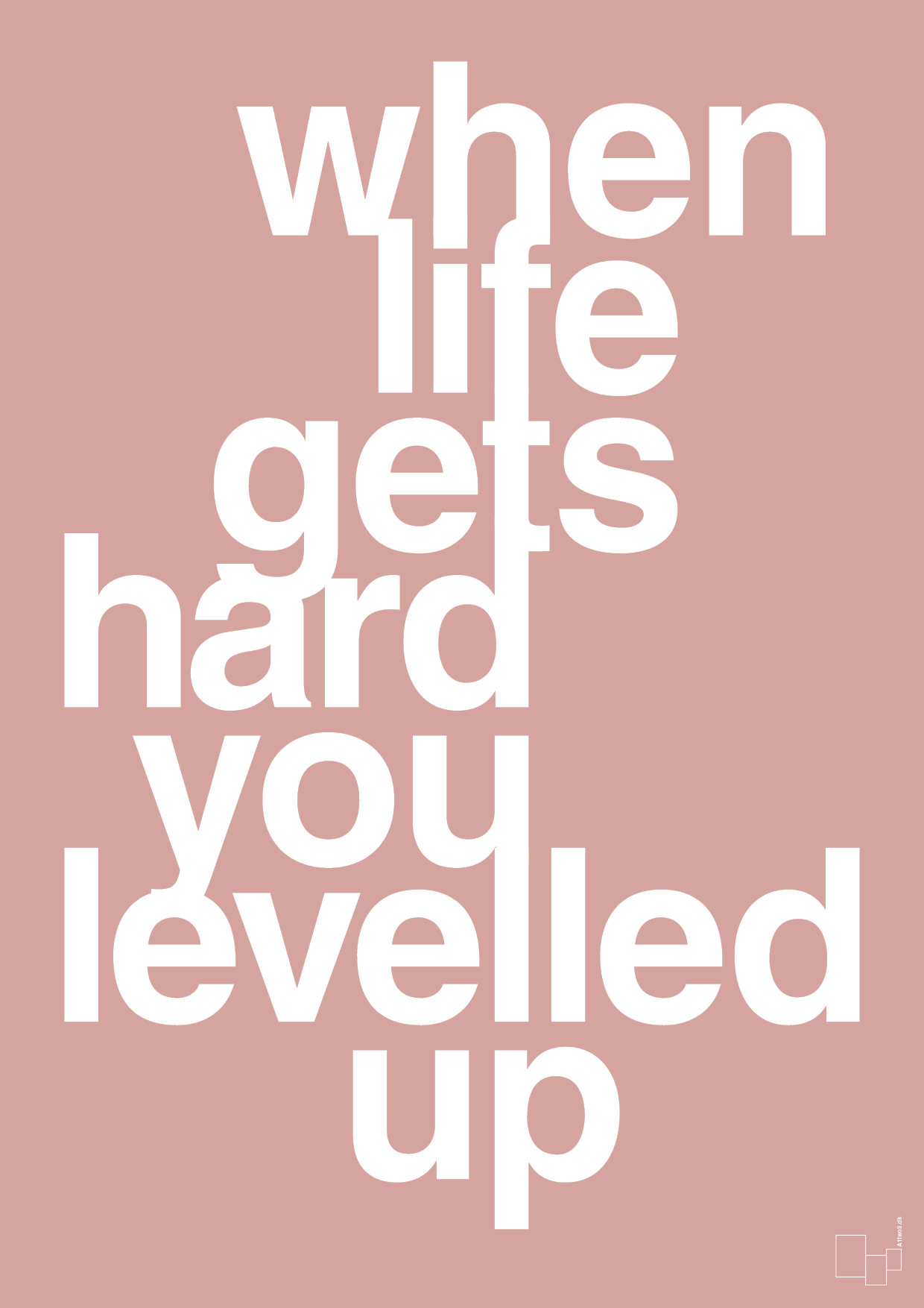 plakat: when life gets hard - bubble shell-Gaming-A1two3