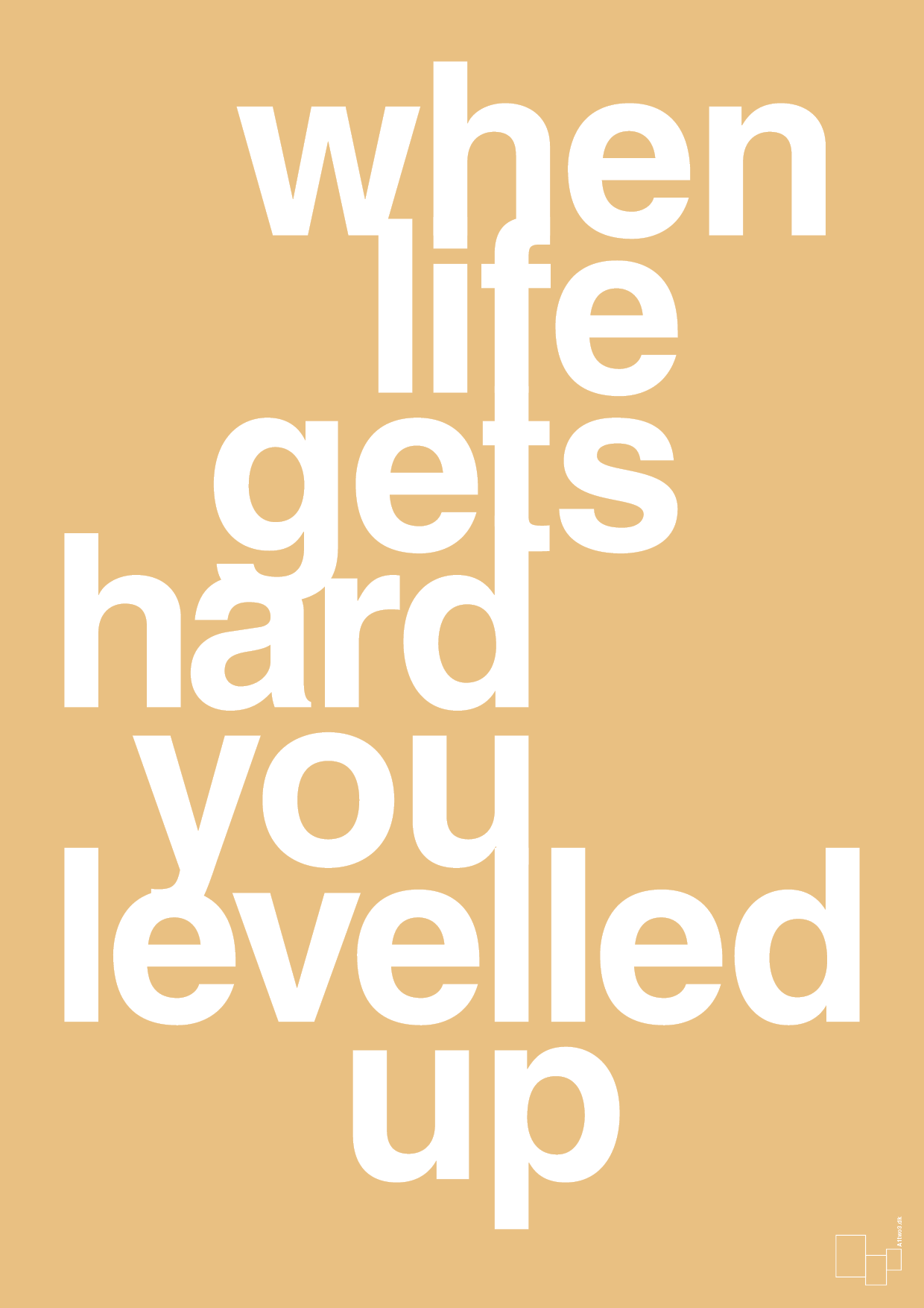 plakat: when life gets hard - charismatic-Gaming-A1two3