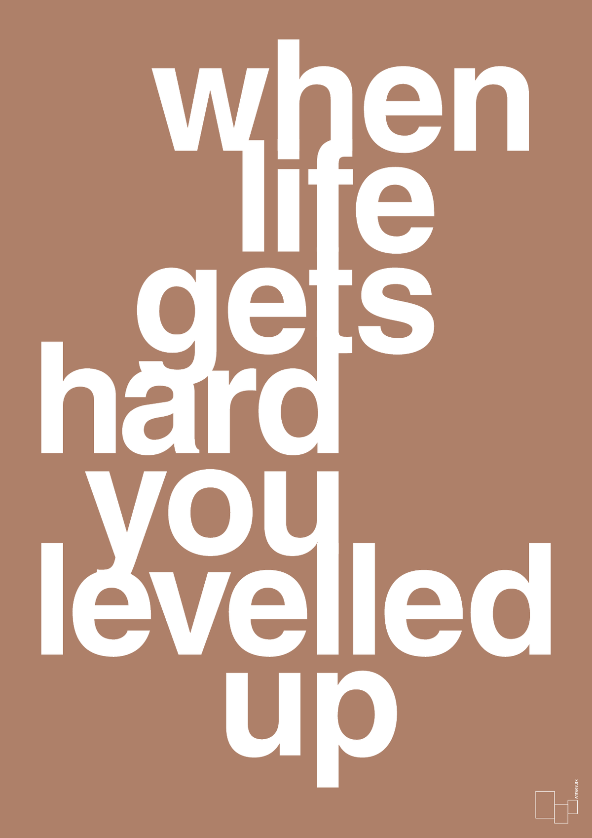 plakat: when life gets hard - cider spice-Gaming-A1two3