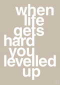plakat: when life gets hard - creamy mushroom-Gaming-A1two3
