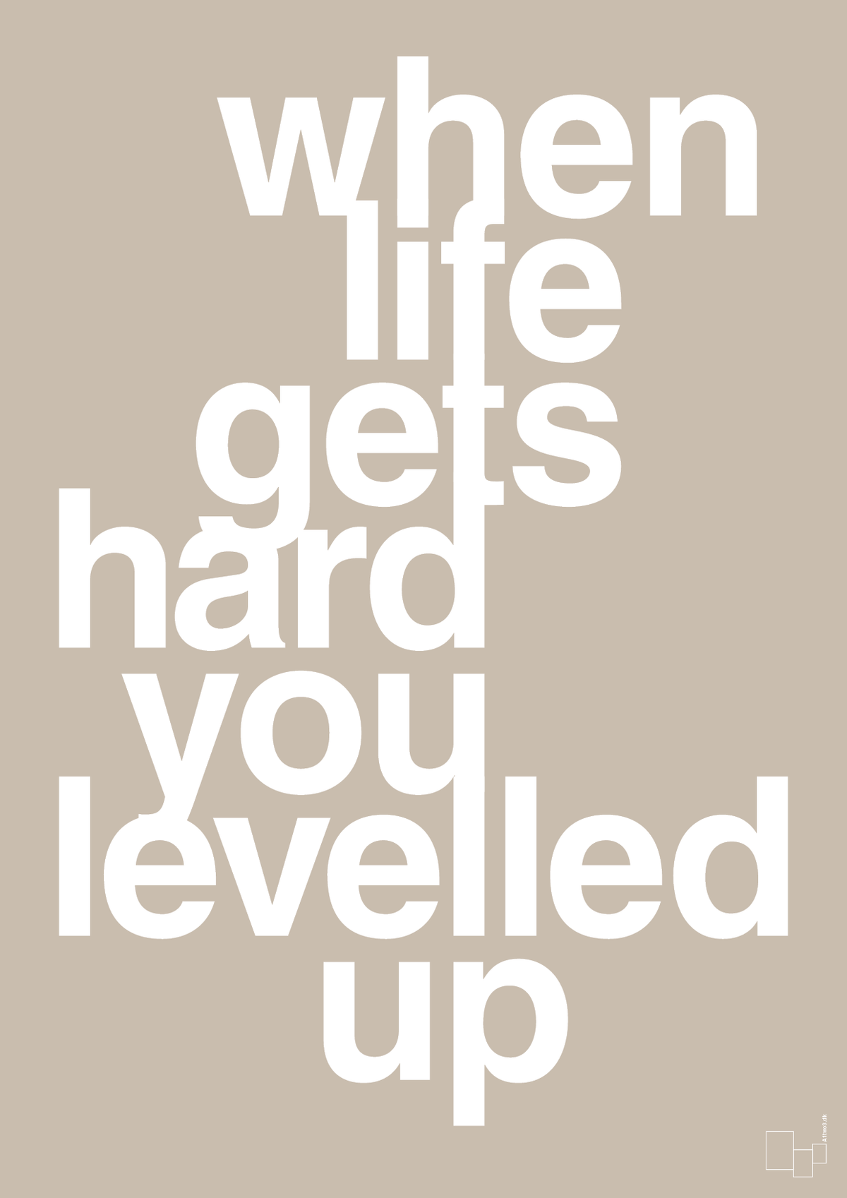 plakat: when life gets hard - creamy mushroom-Gaming-A1two3