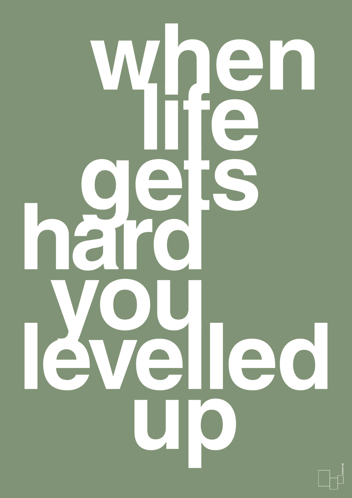 plakat: when life gets hard - jade-Gaming-A1two3