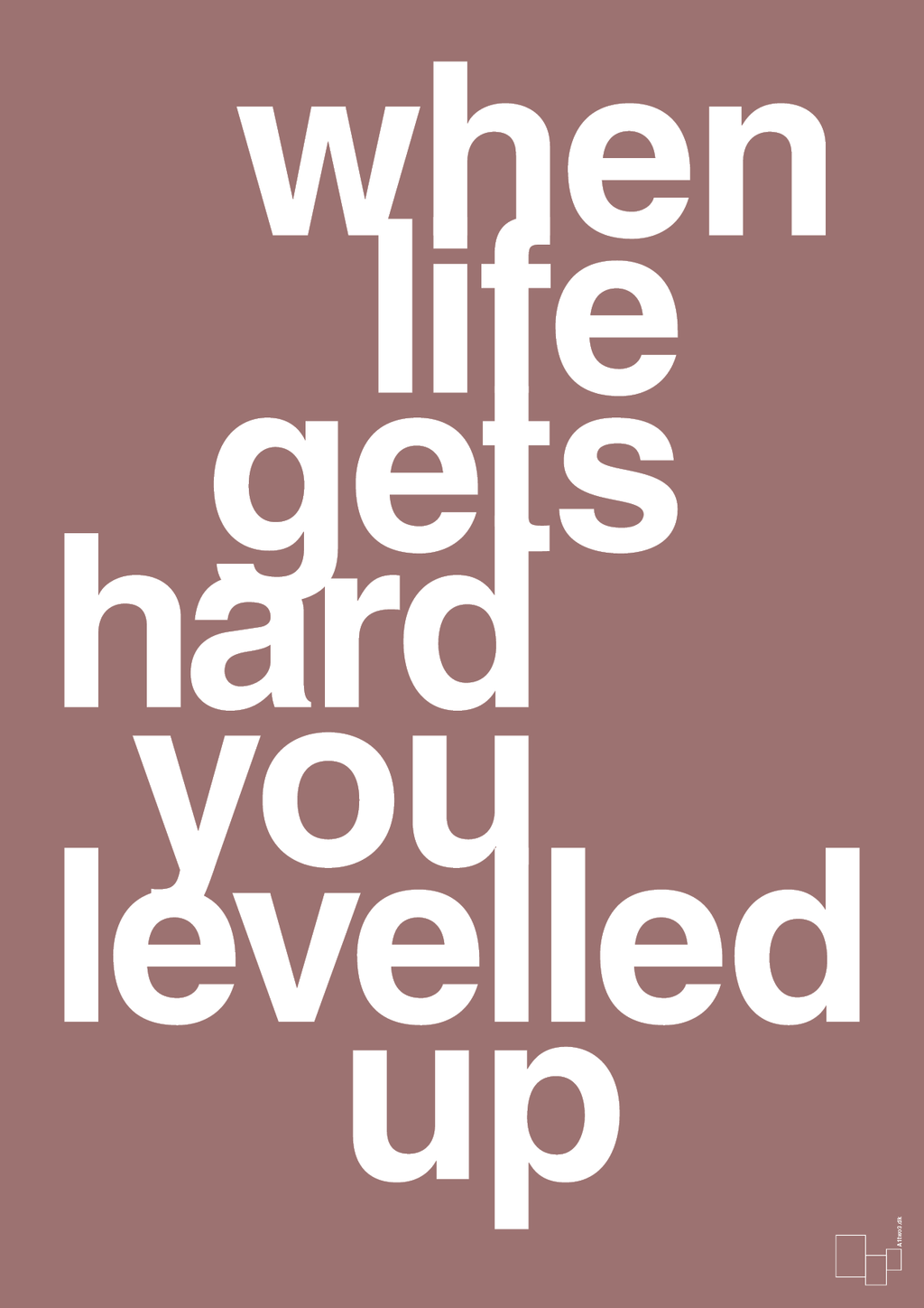 plakat: when life gets hard - plum-Gaming-A1two3