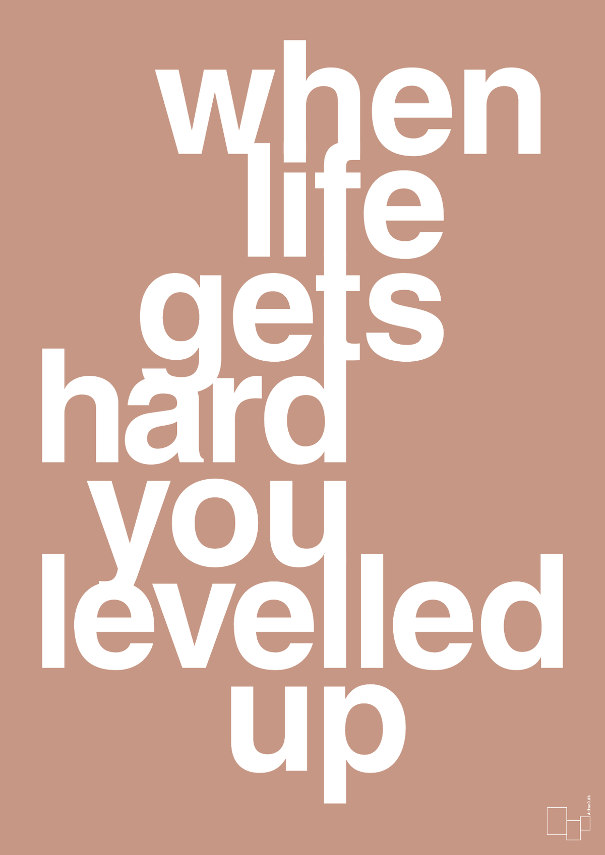 plakat: when life gets hard - powder-Gaming-A1two3